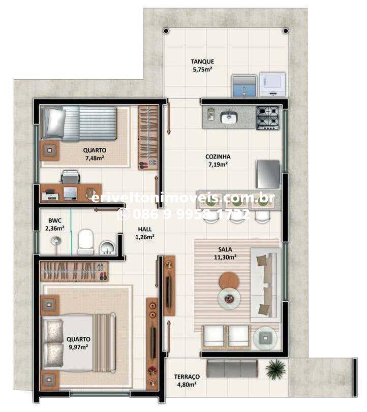 Casa à venda com 2 quartos, 57m² - Foto 6